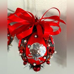 🎃Vintage repurposed Halloween holiday ornament